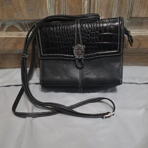 Brighton Chic Black Textured Crossbody Bag